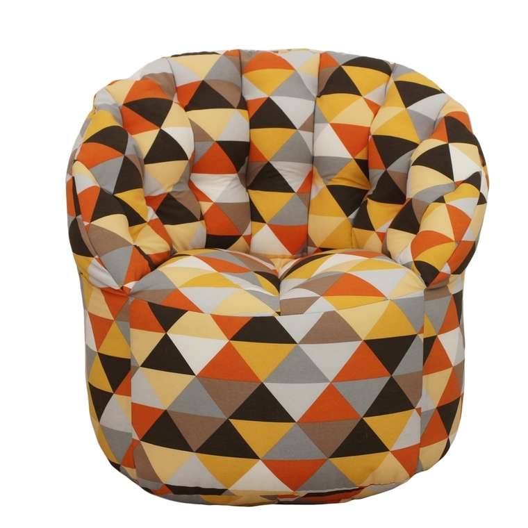 Кресло-пуф желтый