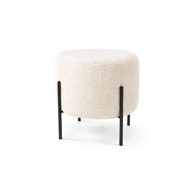 Пуф Маленькая радость молочного цвета