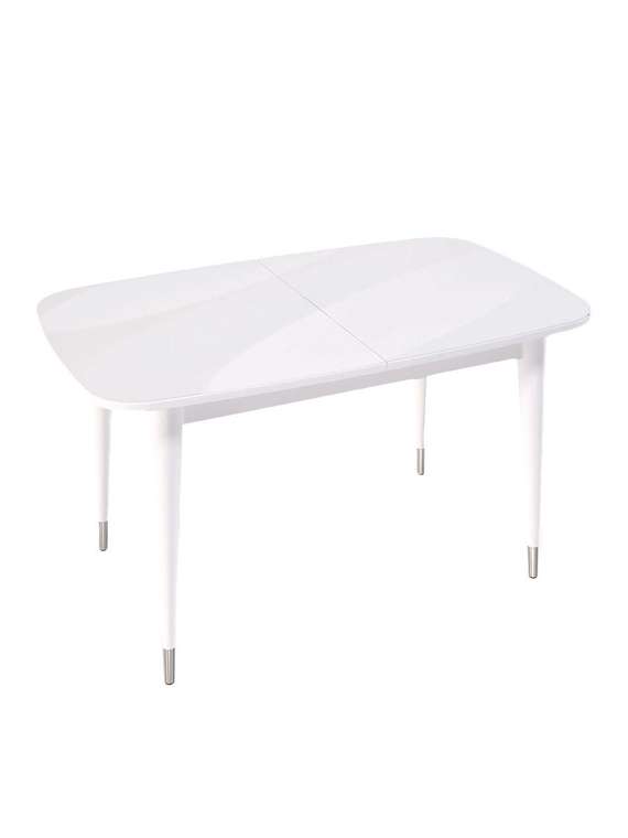 Раздвижной обеденный стол K1250 белого цвета