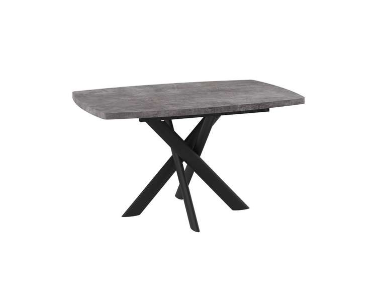 Раздвижной обеденный стол Эдж серого цвета