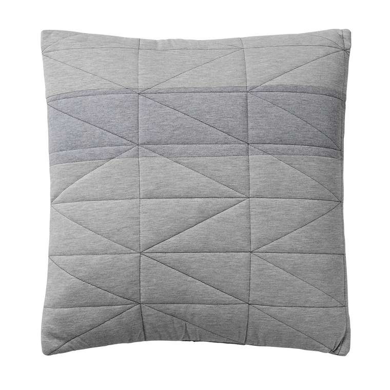 Декоративная подушка Diamond grey серого цвета