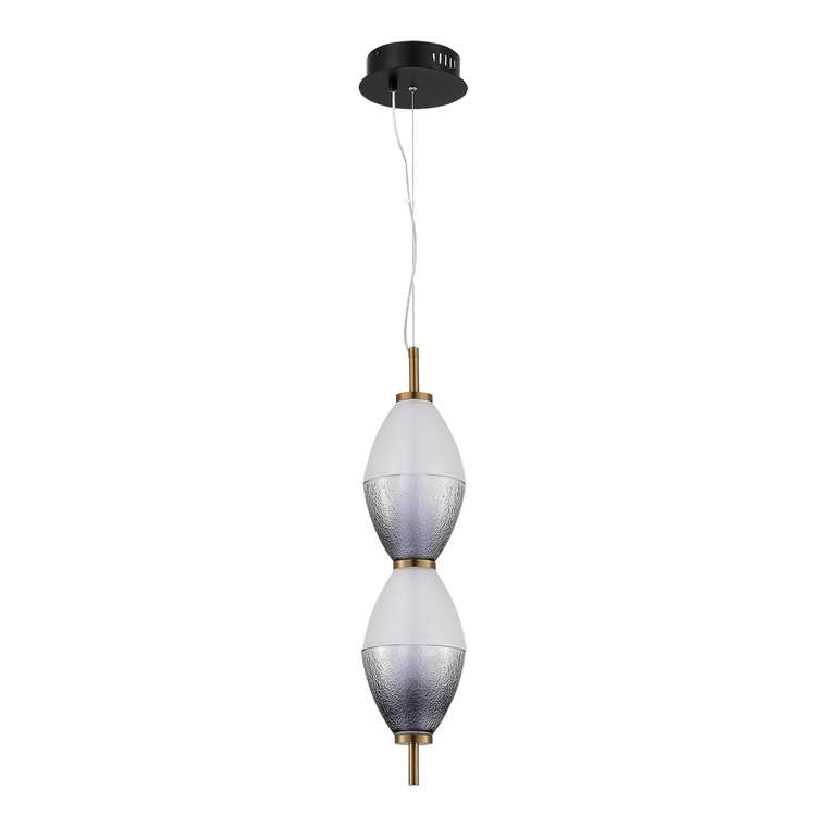 Светильник подвесной ST-Luce Черный/Белый, Дымчатый LED 1*16W 3000K ICE