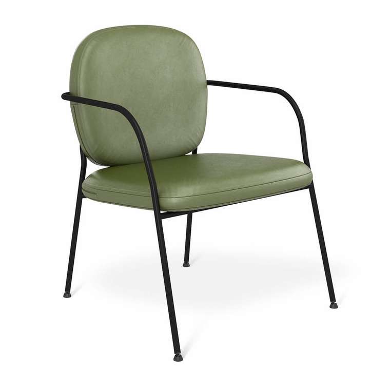 Стул-кресло оливкового цвета