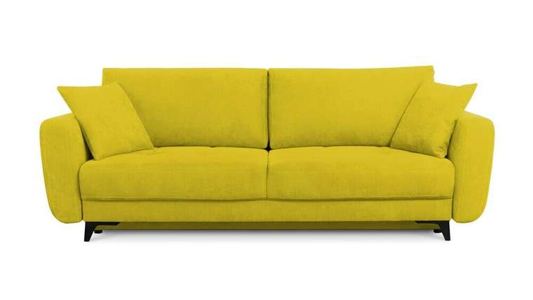 Диван-кровать Бербери Лайт 150х200 желтого цвета