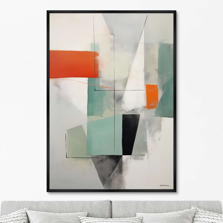 Репродукция картины Summer colors geometry, No 1, 2024г.