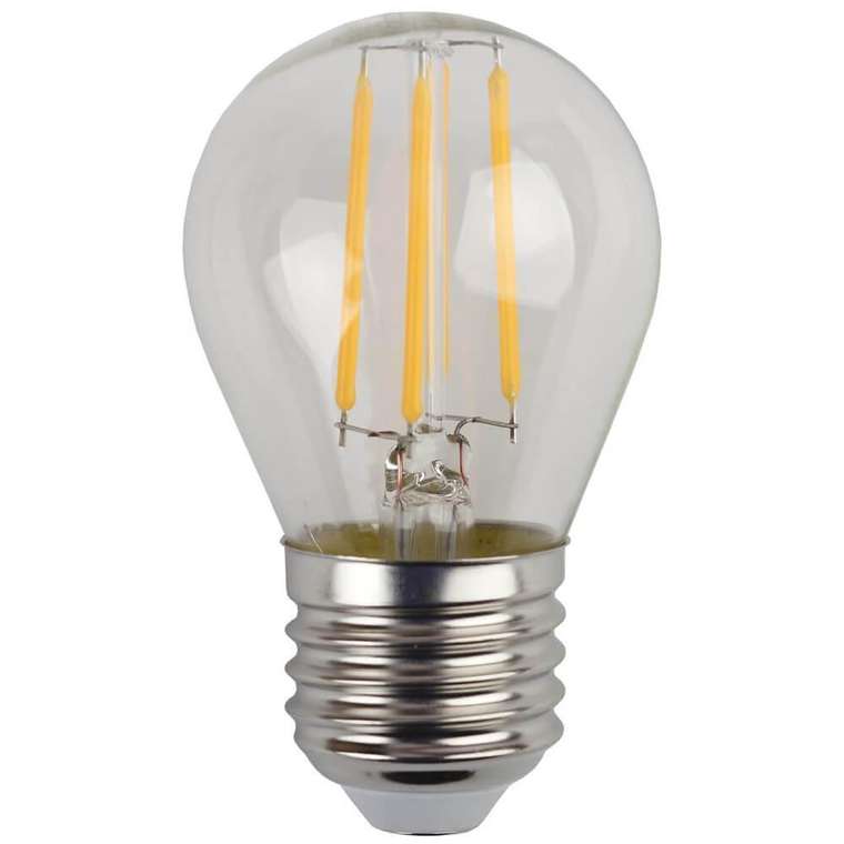Лампа светодиодная филаментная E27 7W 4000K прозрачная