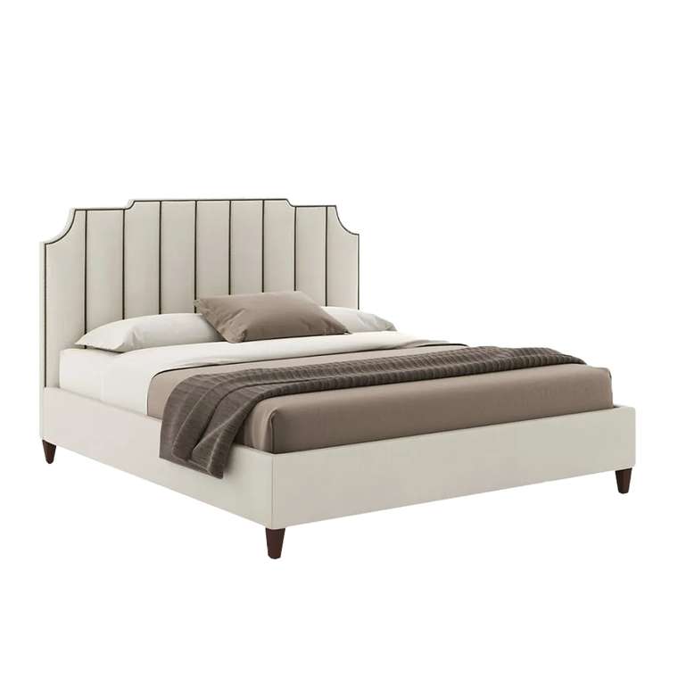 Кровать Bayonne Mod Collection 200х200 бежевого цвета
