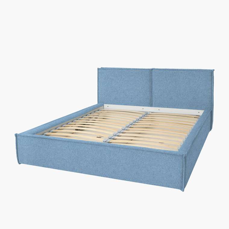Кровать Majestic Loft 160х200 голубого цвета без подъёмного механизма