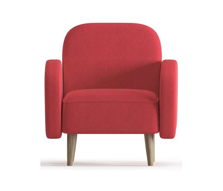 Кресло Бризби красного цвета