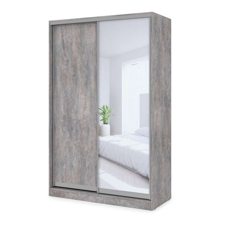 Шкаф-купе Comfort 12.3 серого цвета