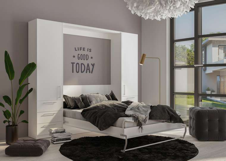 Комплект мебели Smart 160х200 белого цвета