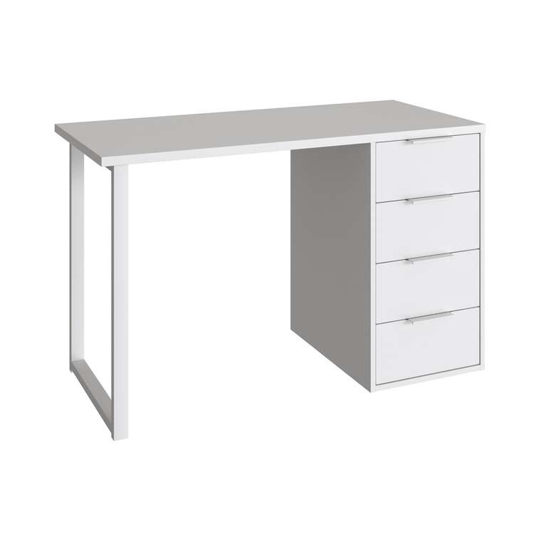 Письменный стол С-410 цвет белый структурный/меренга