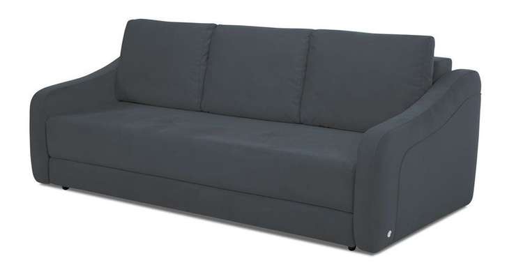 Прямой диван-кровать Иден черного цвета 