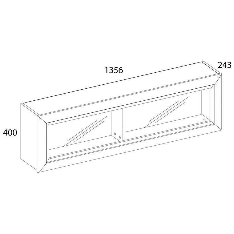 Навесной шкаф Olivia кремового цвета