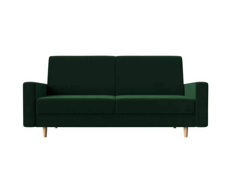 Прямой диван-кровать Бонн зеленого цвета