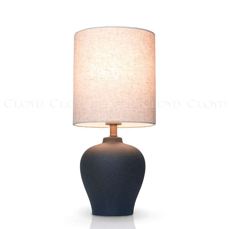 Настольная лампа Cloyd GARGANTUA-C T1 / выс. 48 см- черная керамика