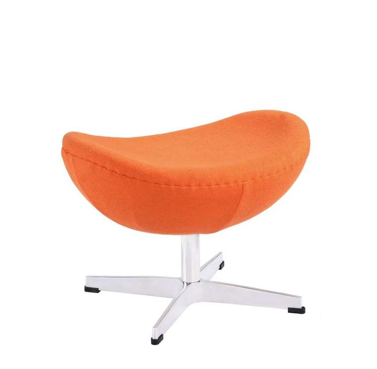 Оттоманка Egg Ottoman Оранжевая Кашемир 