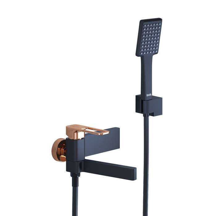 Смеситель для ванны IDDIS Slide черного цвета