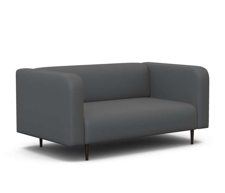 Офисный диван Акцент серого цвета