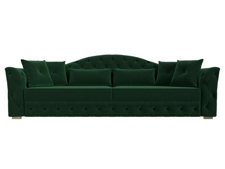Прямой диван-кровать Артис зеленого цвета