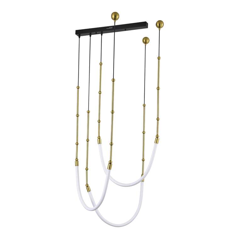 Светильник подвесной ST-Luce Латунь/Белый LED 3*15W 3000K STRAP