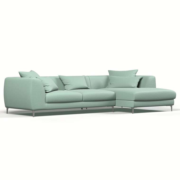 Угловой диван Elegant мятного цвета