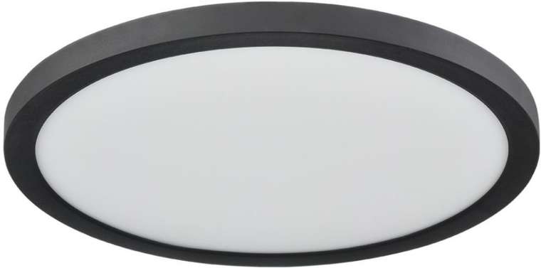 Потолочный светильник Sonex Nebula Black 7788/24L пластик/белый/черный LED 24Вт 3000/4000/6500К CCT/датчик движения