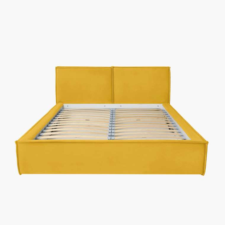 Кровать Majestic Loft 200х200 желтого цвета без подъёмного механизма