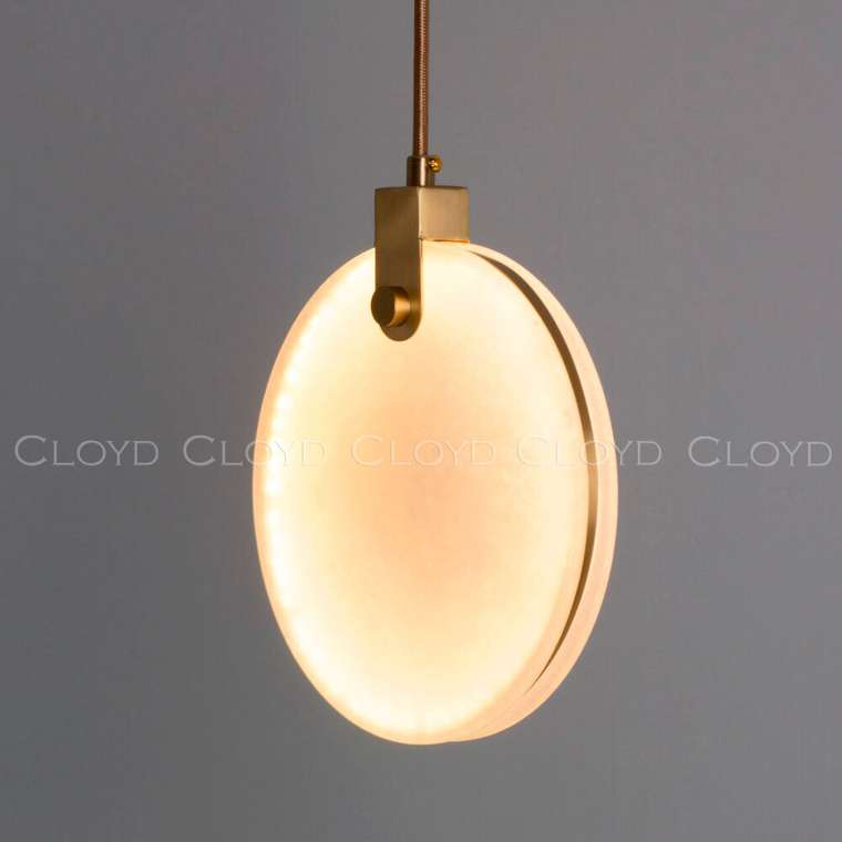 Подвесной светильник Cloyd BOSFOR-A P1 / ?25 см - алебастр - латунь