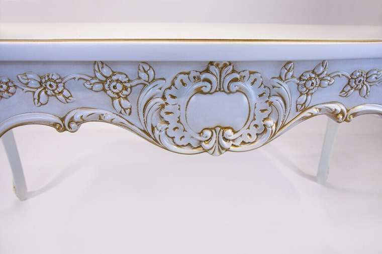 Обеденный стол Венеция цвета слоновая кость