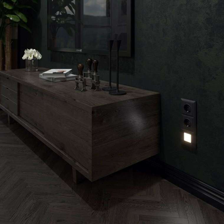 Встраиваемая LED подсветка черный W1154308 Встраиваемые механизмы черные