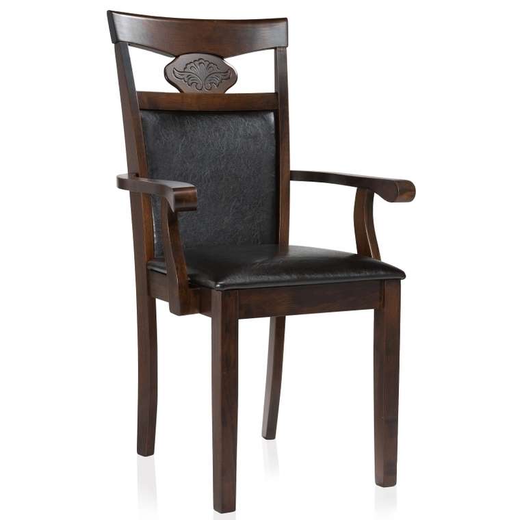 Кресло Luiza темно-коричневого цвета