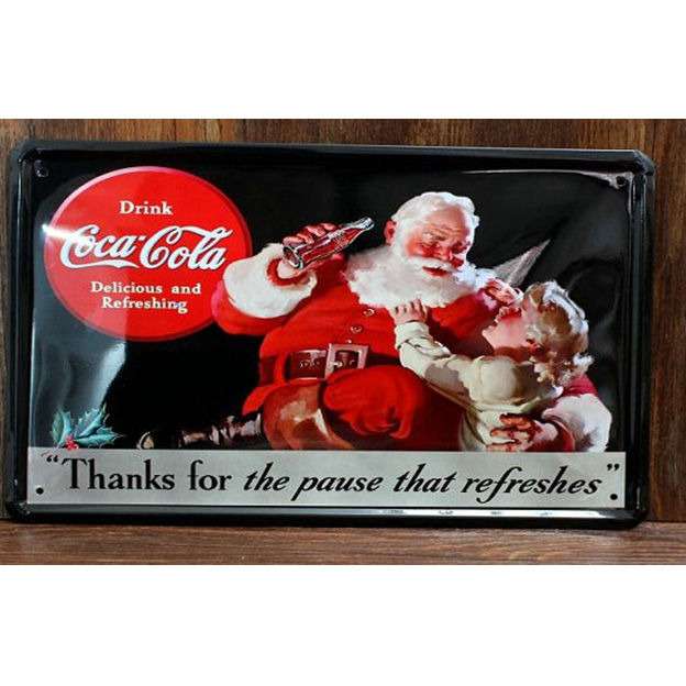 Металлическая табличка Coca-Cola Новый год-2
