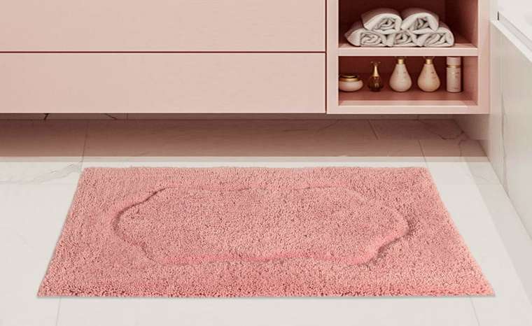 Коврик для ванной Alice 60х100 розового цвета