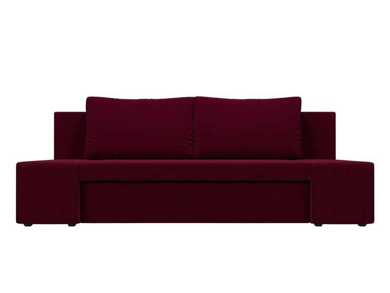 Прямой диван-кровать Сан Марко бордового цвета