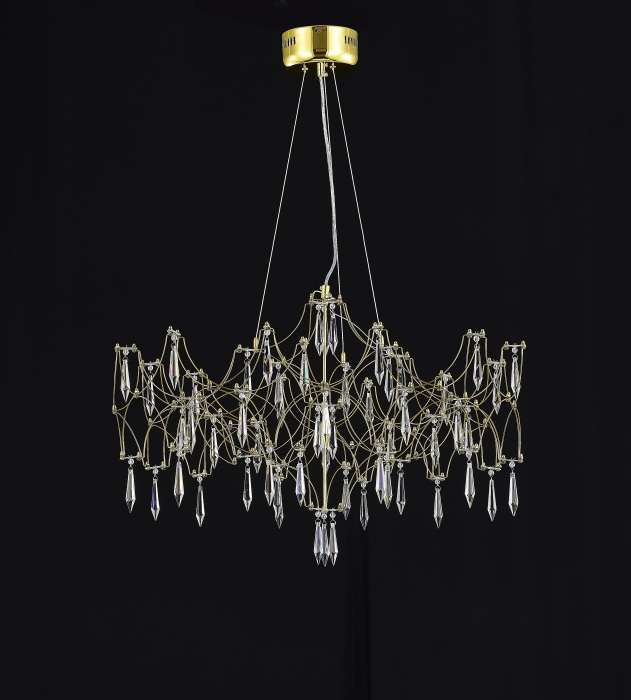 Подвесная люстра Ileria MR2653-57P-76AP (металл, цвет латунь)