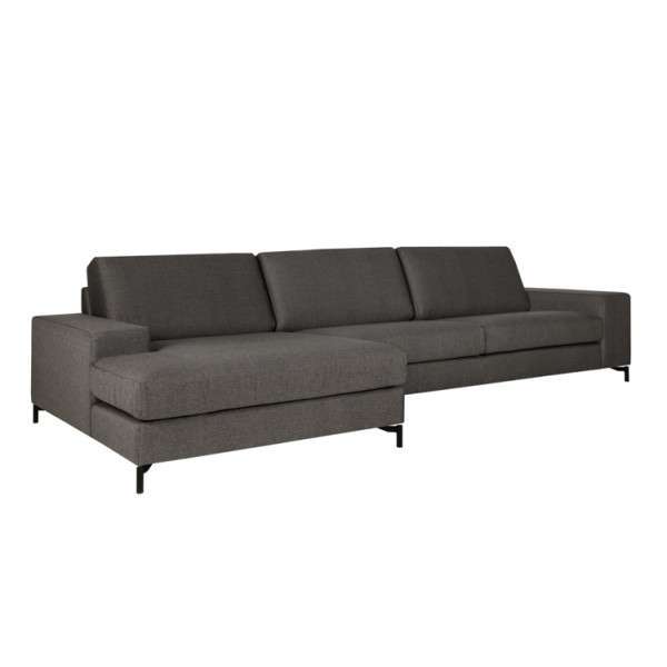 Угловой диван Quattro темно-серого цвета