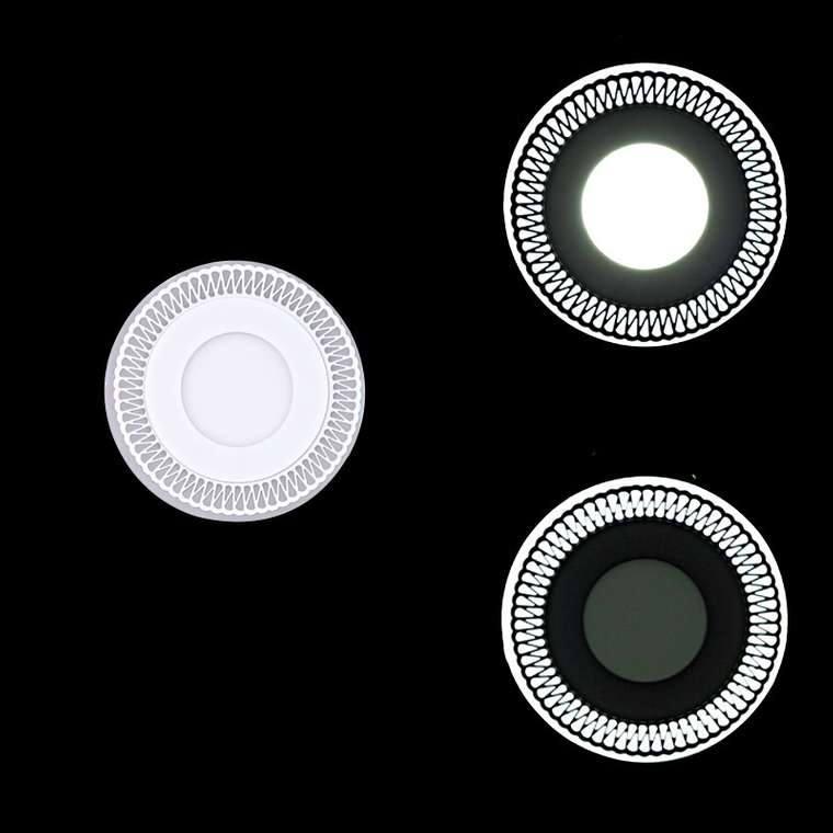 Встраиваемый светильник 63903-9.0-001RD LED3+3W WT (акрил, цвет белый)