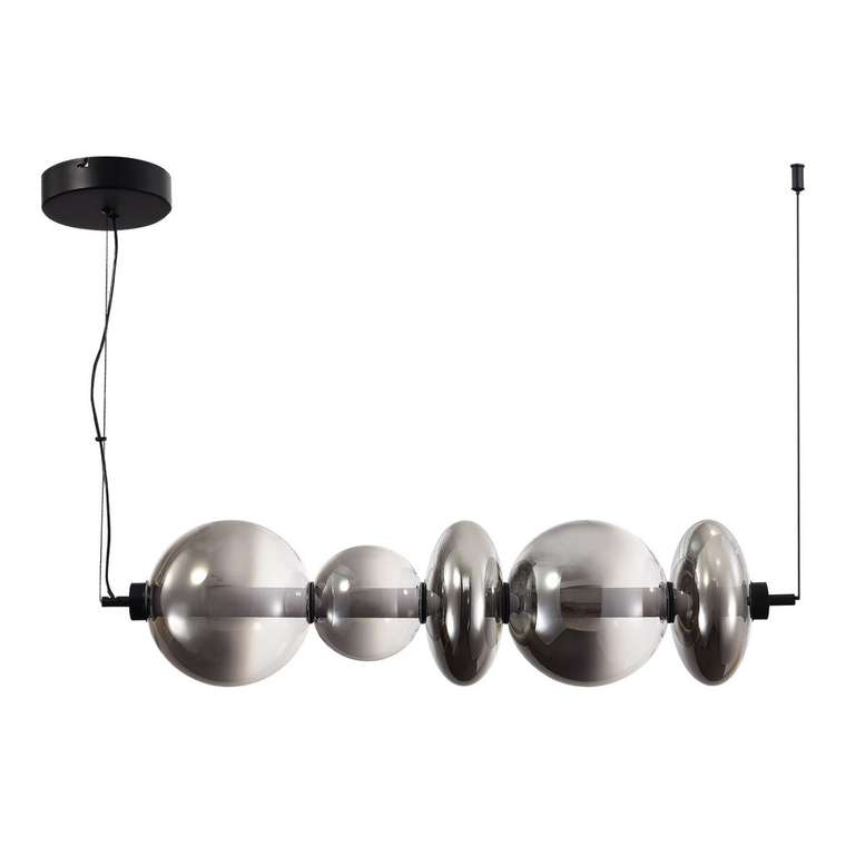 Светильник подвесной ST-Luce Черный/Дымчато-Серый LED 1*40W 3000K PERLINA