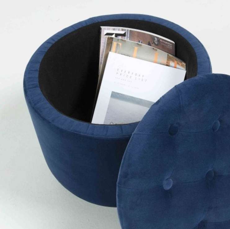 Пуф Branson темно-синего цвета