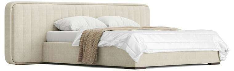 Кровать Forma-2 180х200 бежевого цвета с просторчкой без подъемного механизма