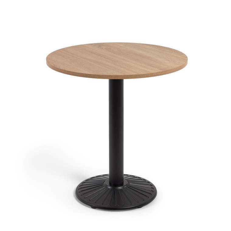 Обеденный стол Tiaret бежево-черного цвета