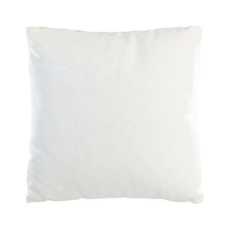 Декоративная подушка Chevery 45х45 желто-белого цвета