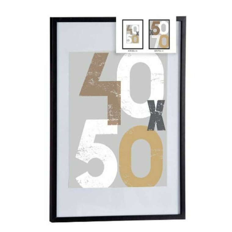 Настенные рамки Чёрный Пластик Деревянный MDF 52,5 x 2,5 x 72,5 cm (6 штук)