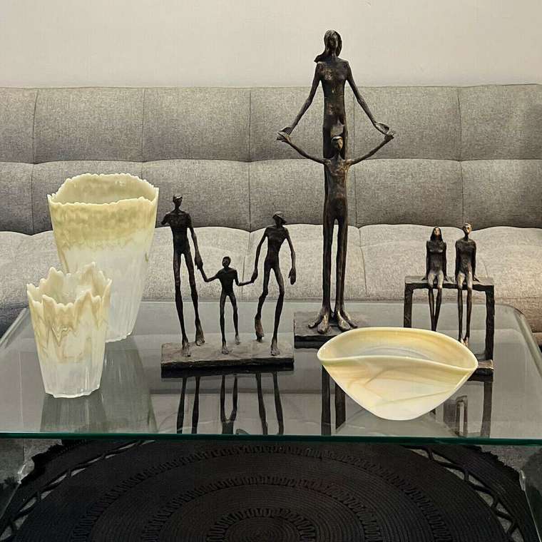 Декоративная фигура Позолоченный Пластик Семья 17 x 29 x 35 cm