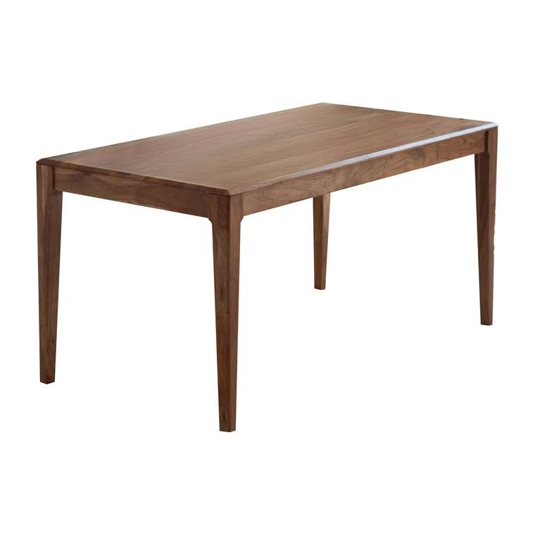 Обеденный стол из массива Маалван коричневого цвета