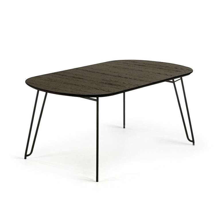 Обеденный стол Norfort из дерева черного цвета