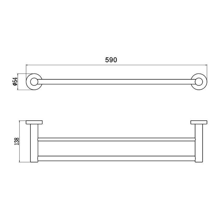 Полотенцедержатель Savol S-005648H, черный