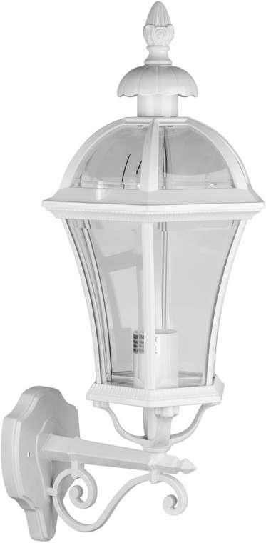 Настенный светильник с белой арматурой уличный фонарь IP44 95201L/02 W Oasis Light ROMA L