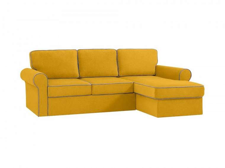 Угловой диван-кровать Murom желтого цвета